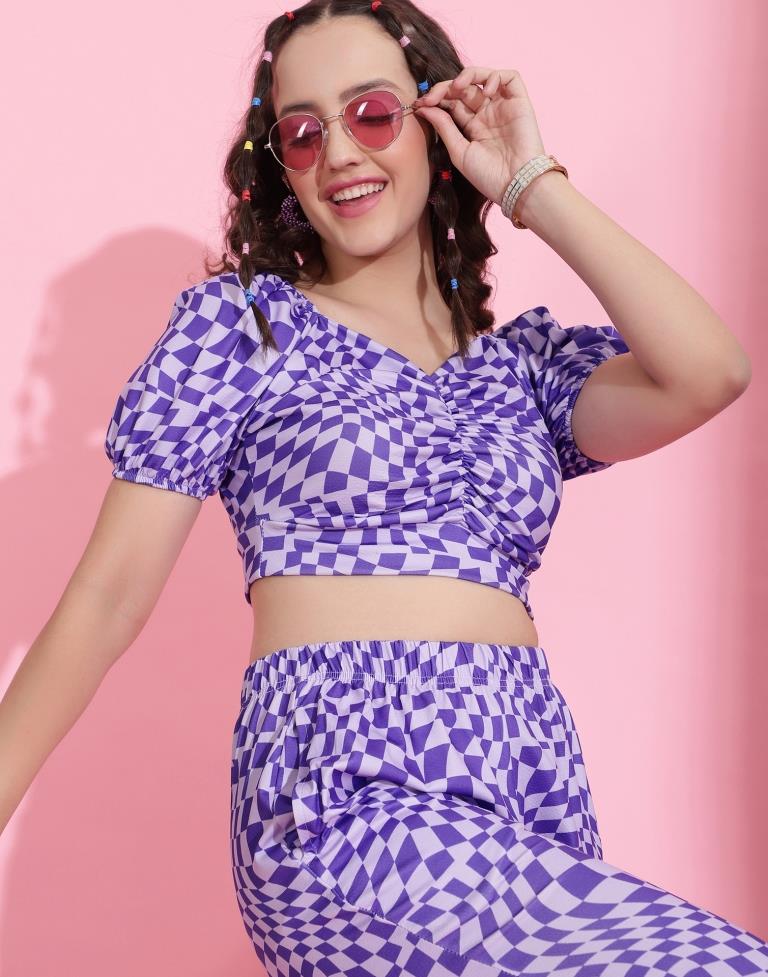 Blue Printed Co-ord Set