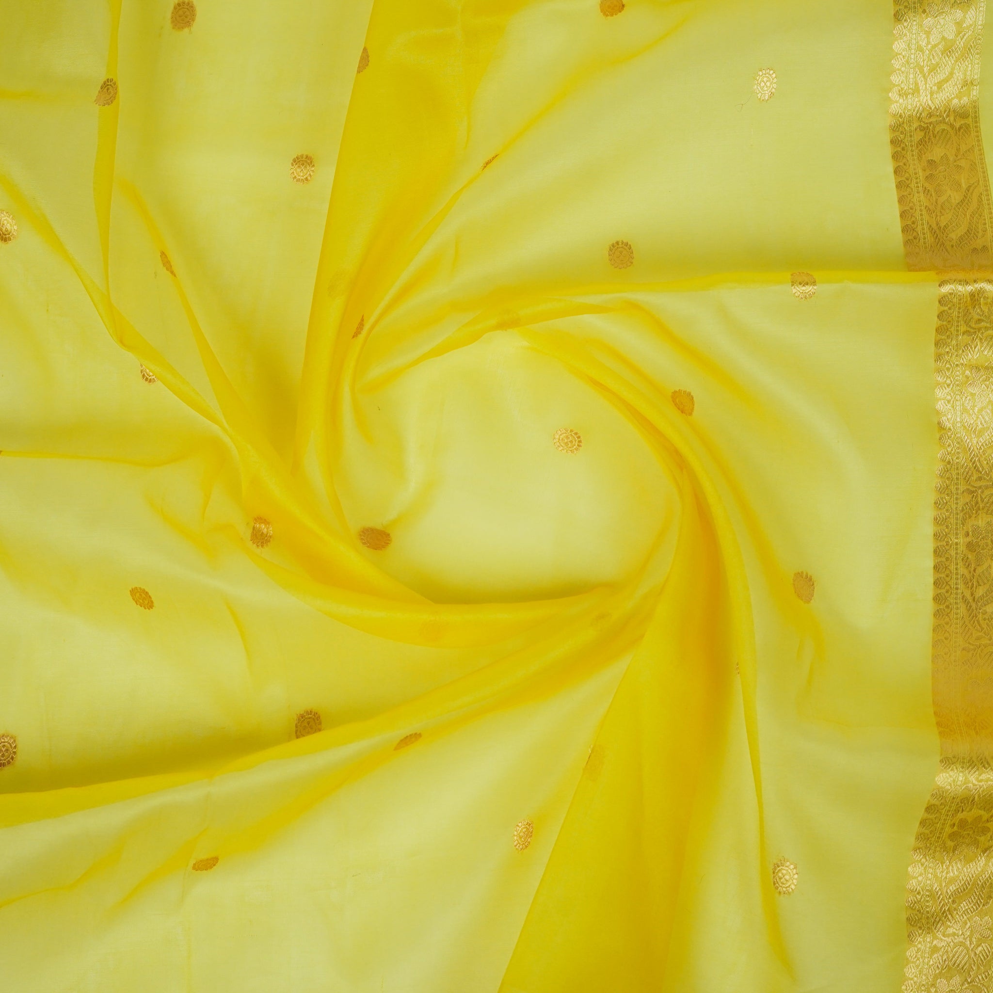 Yellow Banarasi Handloom Luxury Suit set