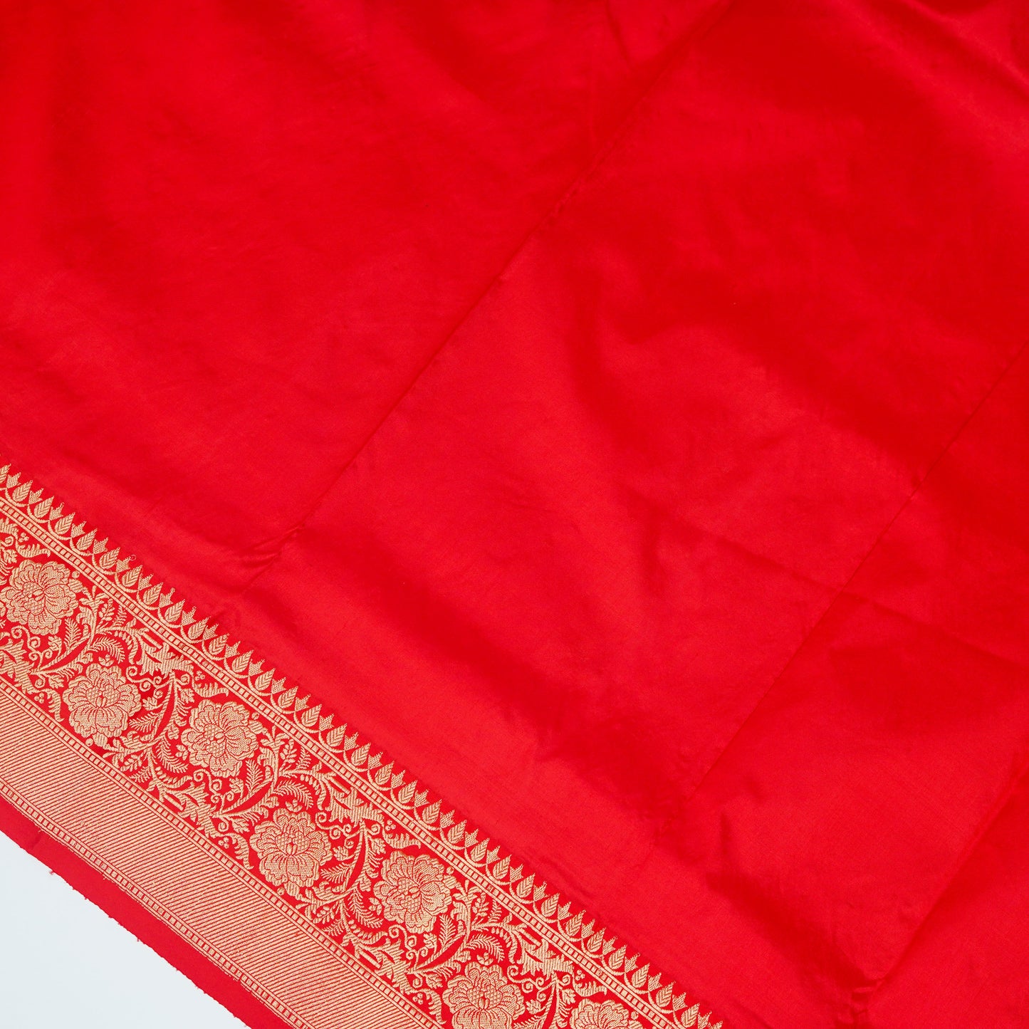 Black contrast with Red - Pure Soft premium Katan Silk Banarasi Saree
