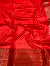 Light Cream Floral Banarasi Silk Saree