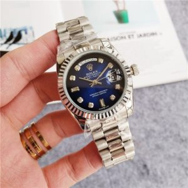 Classy Men's Rolex Watch With Stainless Steel Belt