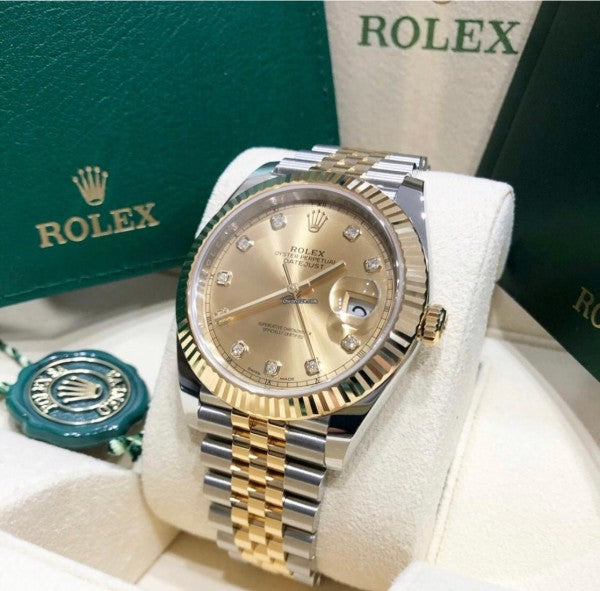 Classy Men's Rolex Watch With Stainless Steel Belt