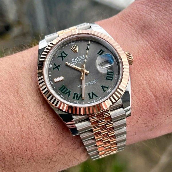 Classy Men's Rolex Watch With Stainless Steel Belt