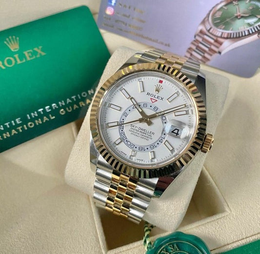 Classy Men's Rolex Watch With Stainless Steel Belt