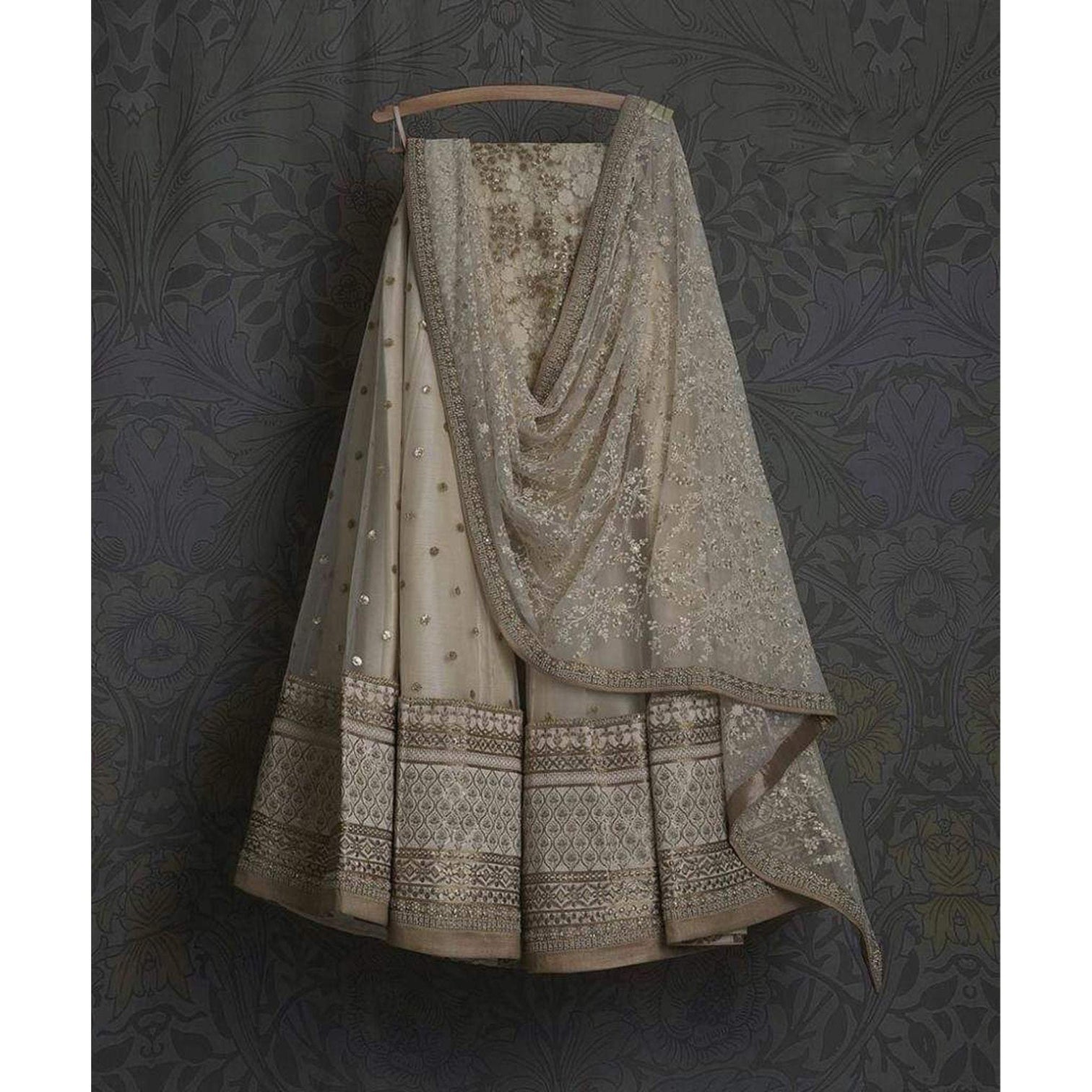 Bridal Lehenga Choli in Net with Embroidery work for Wedding