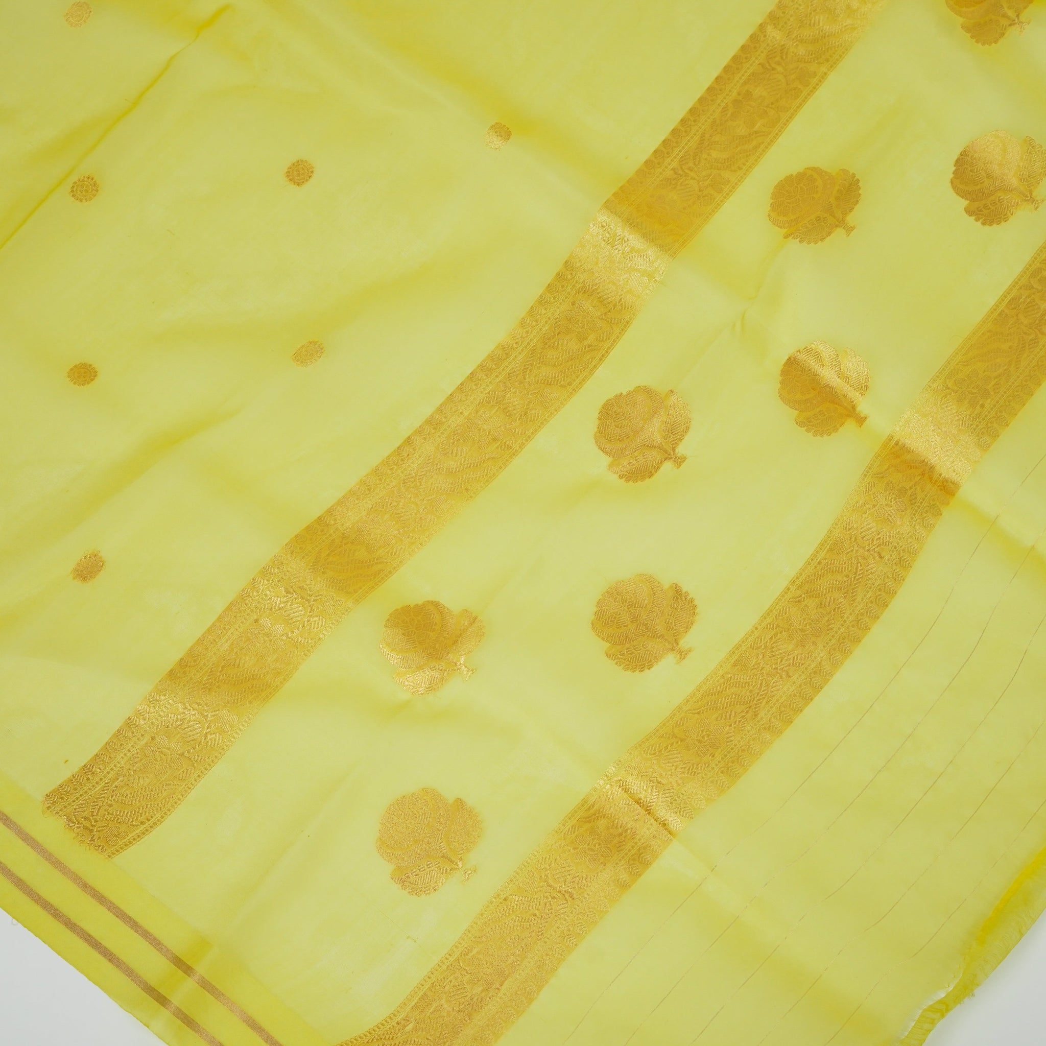 Yellow Banarasi Handloom Luxury Suit set