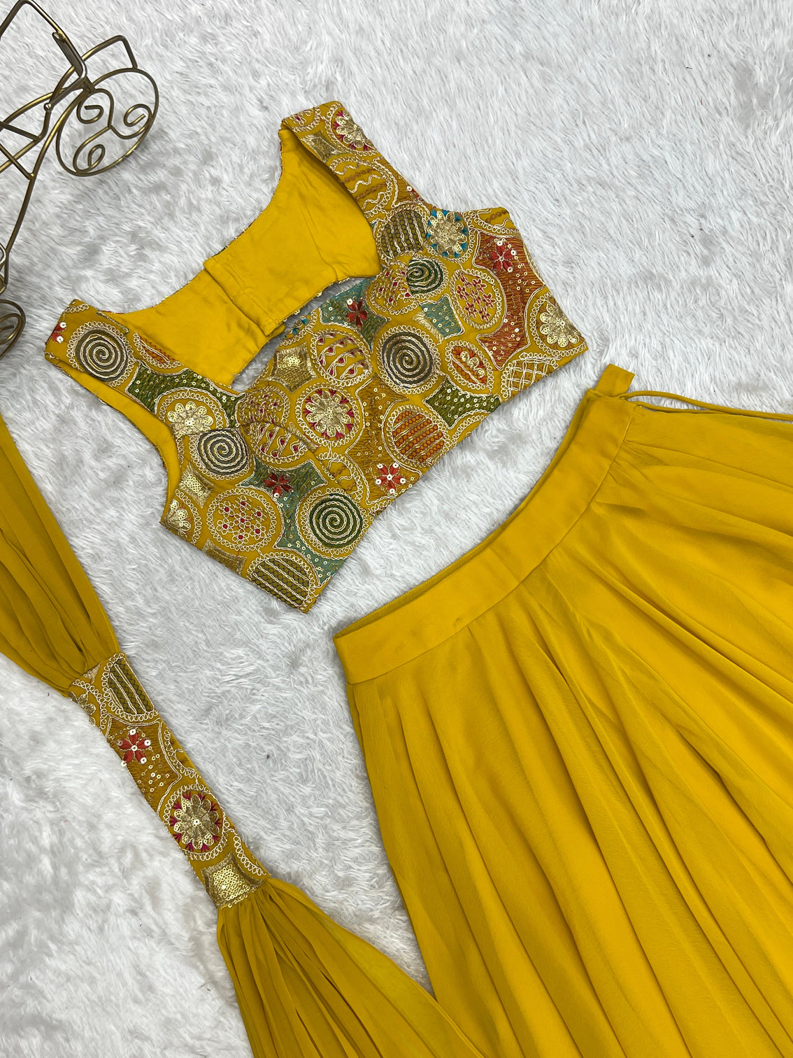 Elegant ready to wear anarkali suit for women designer bandhej work ethnic wear