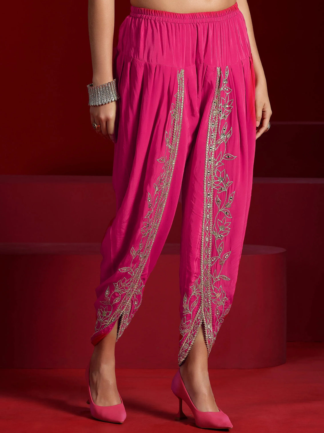 Mameraa Art Multi Printed Silk Blend Co-Ords