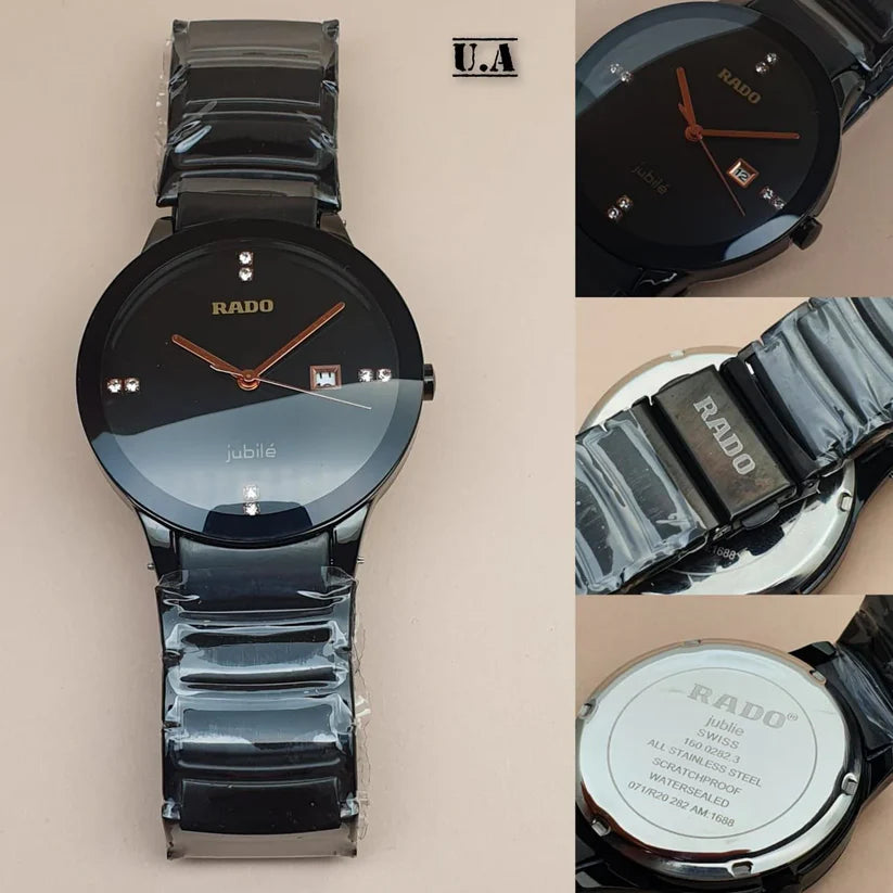 Rado Ceramic Black Dial For Men's Analog Watch