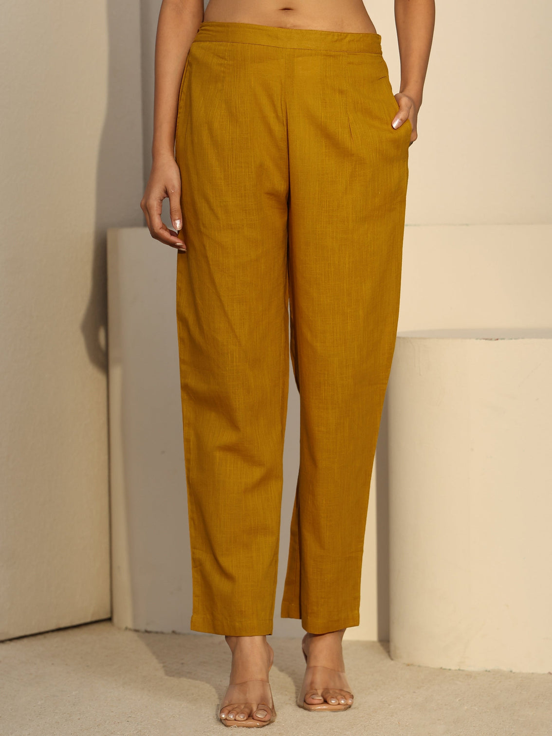 Mameraa Mustard Cotton Co-Ord Set