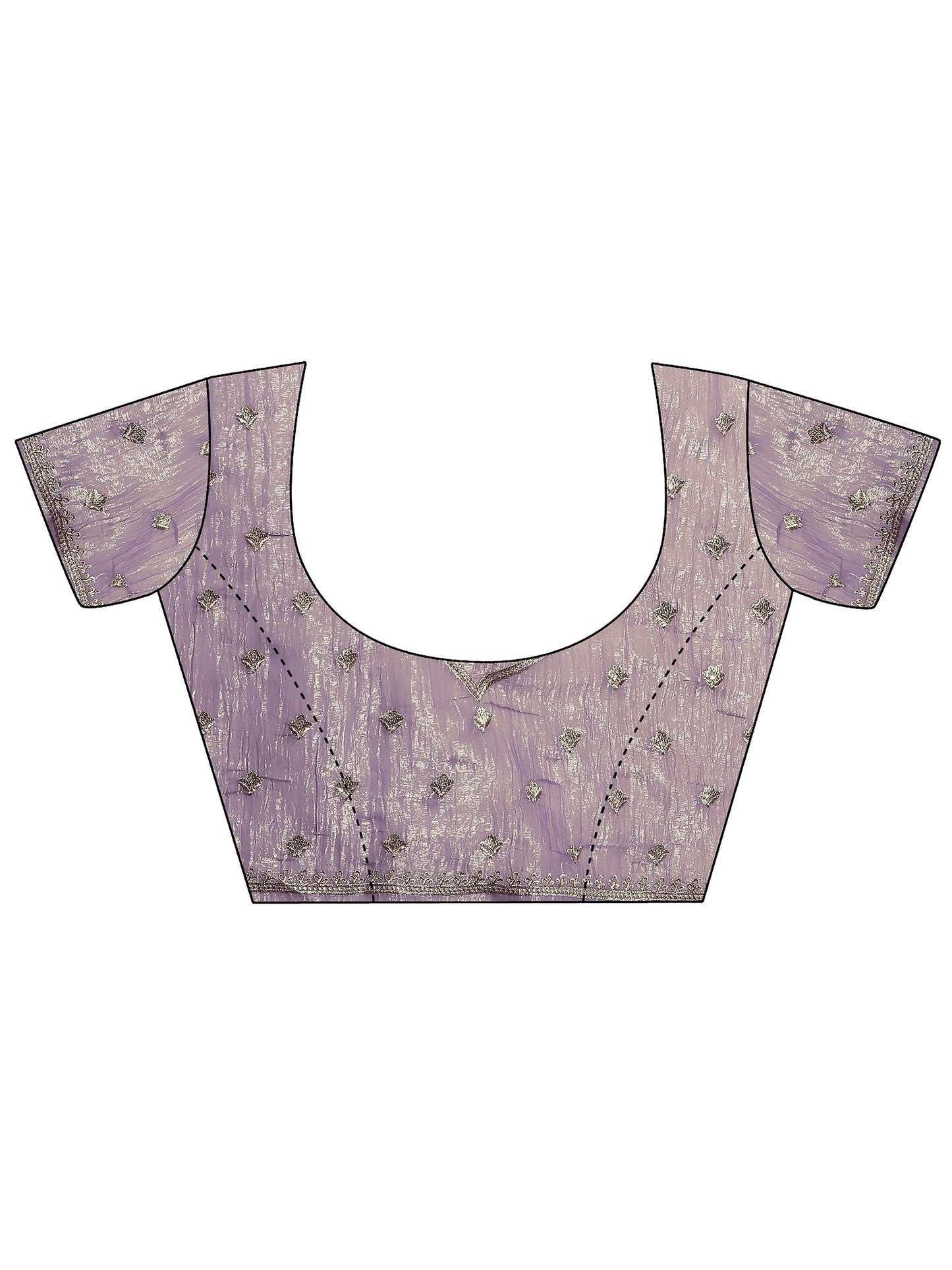 Libas Lavender Embellished Silk Blend Saree With Unstitched Blouse Piece