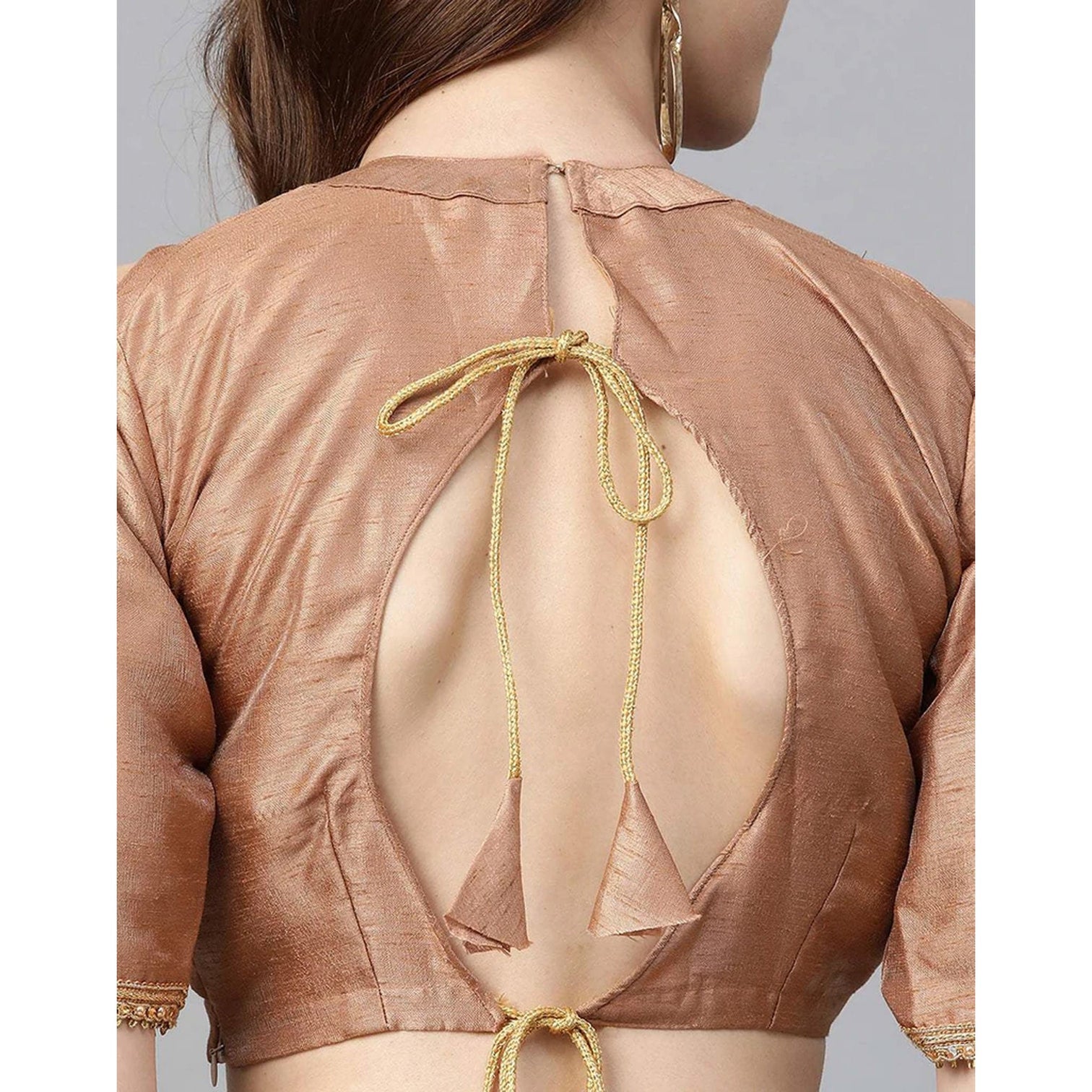 Peach color Net Lehenga with Heavy Embroidery, Zari and Thread work