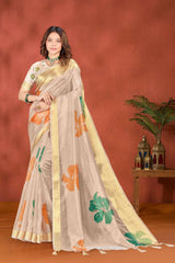 Orange Silk Saree