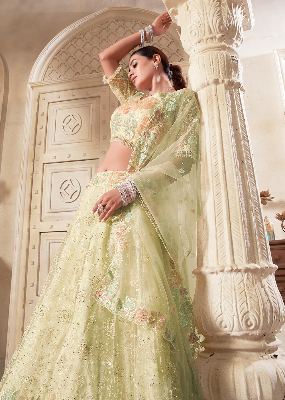 Fantastic and Classic Lemon Yellow Wedding Style Lehenga Choli