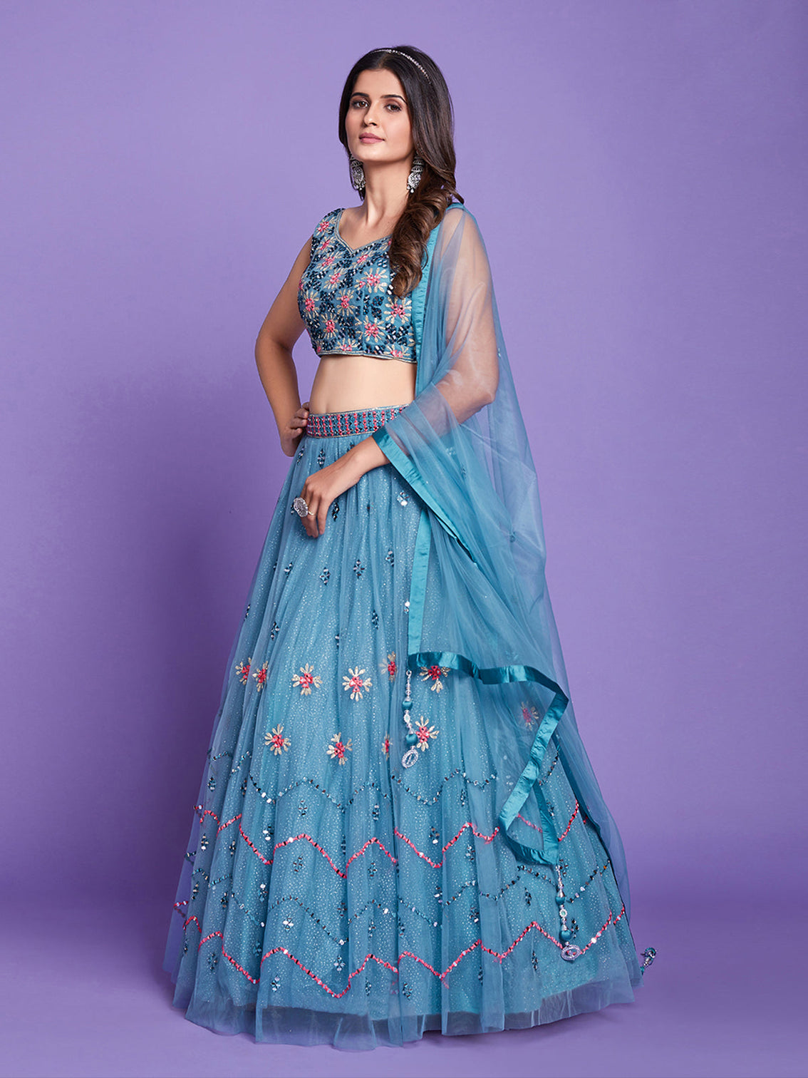 Aqua Net Stitched Lehenga Choli