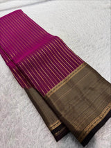 Ratatouille Dark Pink Soft Silk Saree With Glorious Blouse Piece