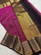 Ratatouille Dark Pink Soft Silk Saree With Glorious Blouse Piece