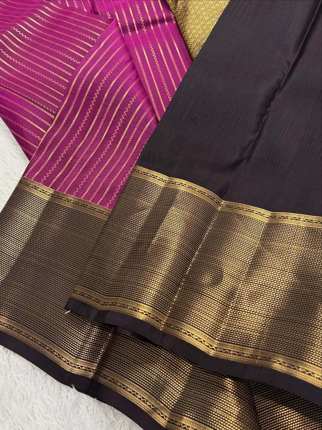 Ratatouille Dark Pink Soft Silk Saree With Glorious Blouse Piece