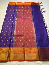 Vestigial Royal Blue Soft Silk Saree With Ebullience Blouse Piece