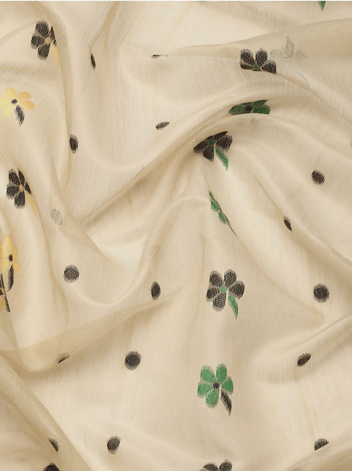 Seraglio Beige Cotton Silk Saree With Stylish Blouse Piece