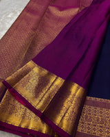 Capricious Purple Soft Banarasi Silk Saree With Demanding Blouse Piece