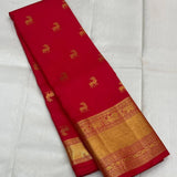 Proficient Red Soft Banarasi Silk Saree With Seraphic Blouse Piece