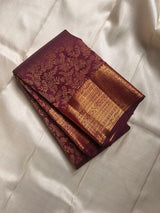 Evocative Purple Soft Banarasi Silk Saree With Captivating Blouse Piece