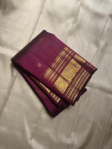Lagniappe Wine Soft Banarasi Silk Saree With Murmurous Blouse Piece