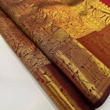 Stylish Maroon Soft Banarasi Silk Saree With Felicitous Blouse Piece