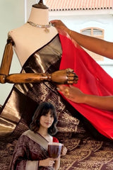 Epiphany Wine Soft Banarasi Silk Saree With Devastating Blouse Piece