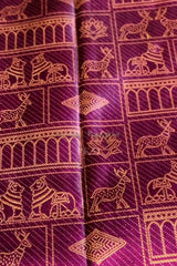 Demure Purple Soft Banarasi Silk Saree With Petrichor Blouse Piece