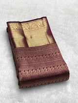 Transcendent Purple Soft Banarasi Silk Saree With Gratifying Blouse Piece