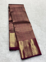 Transcendent Purple Soft Banarasi Silk Saree With Gratifying Blouse Piece