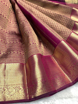 Transcendent Purple Soft Banarasi Silk Saree With Gratifying Blouse Piece