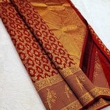 Inspiring Maroon Pure Zari Weaving Banarasi Silk Saree With Beleaguer Blouse Piece