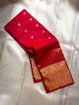 Fugacious Dark Pink Pure Zari Weaving Banarasi Silk Saree With Cynosure Blouse Piece