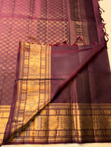 Dulcet Wine Pure Zari Weaving Banarasi Silk Saree With Gorgeous Blouse Piece