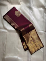 Fairytale Maroon Pure Zari Weaving Banarasi Silk Saree With Luxuriant Blouse Piece