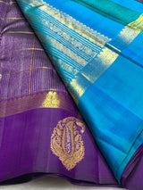 Radiant Purple Pure Zari Weaving Banarasi Silk Saree With Stunner Blouse Piece