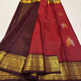 Magnetic Red Pure Zari Weaving Banarasi Silk Saree With Capricious Blouse Piece