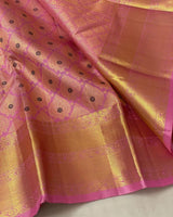 Palimpsest Pink Soft Silk Saree With Susurrous Blouse Piece