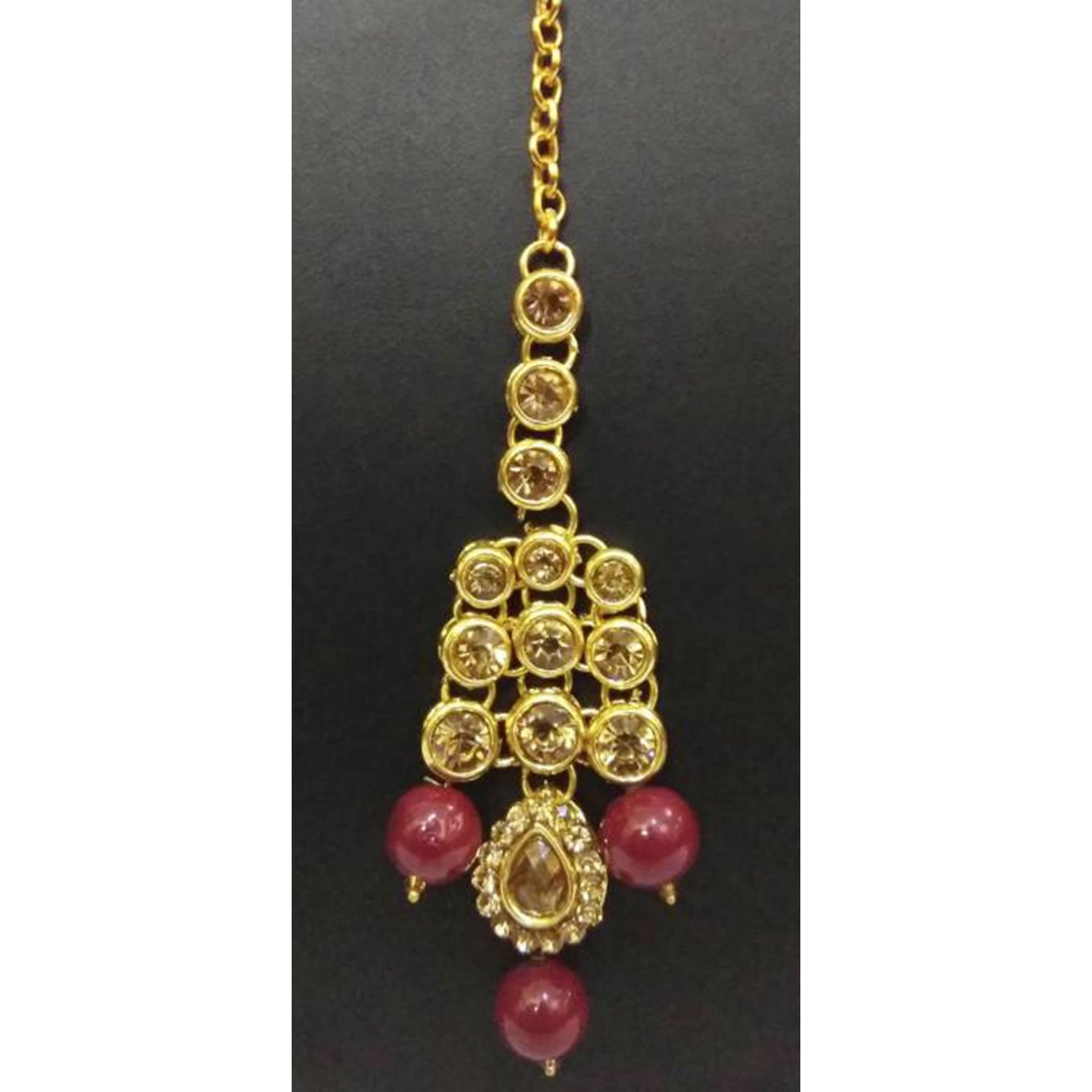 Alloy Jewel Set (Brown, White)