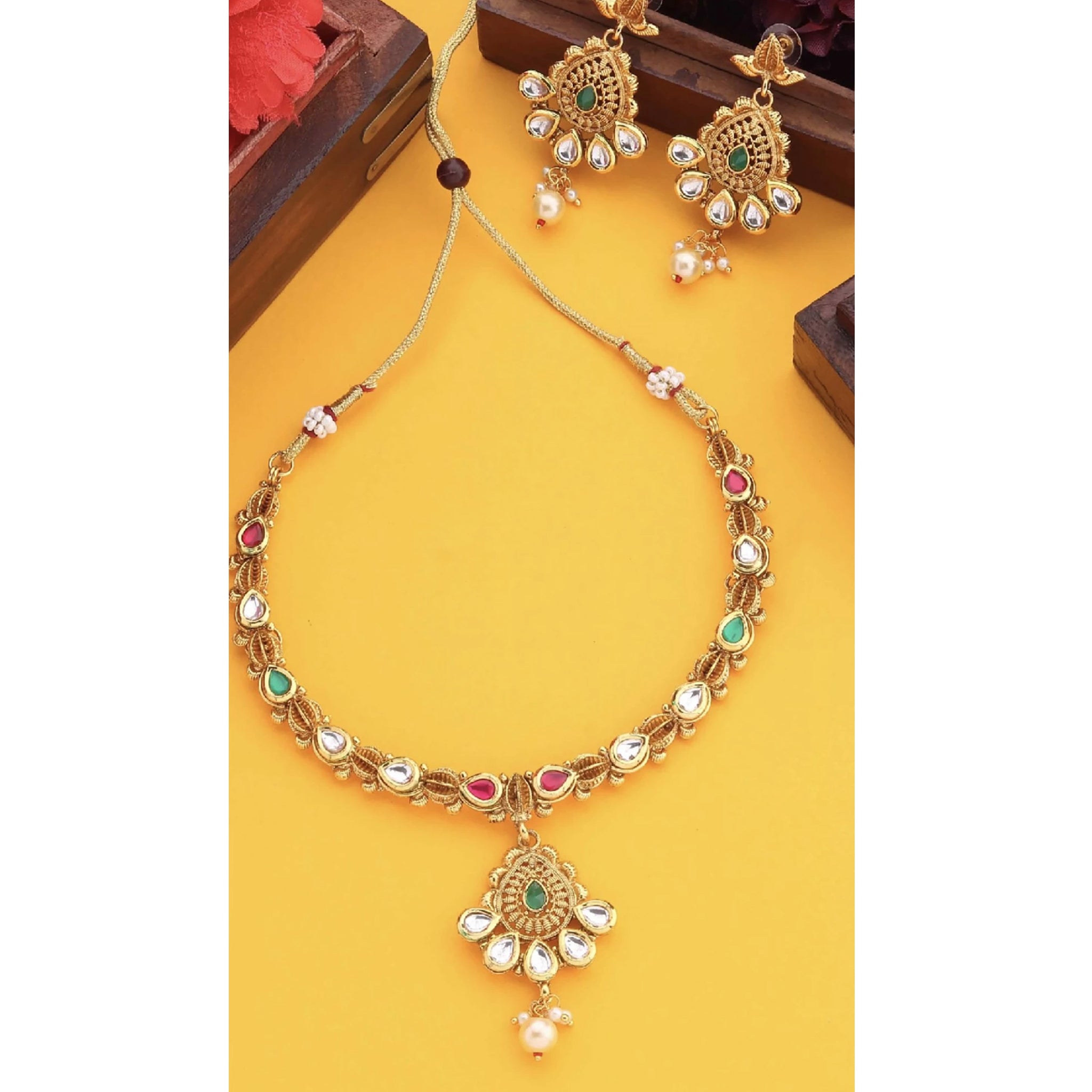 Alloy Jewel Set (Multicolor)