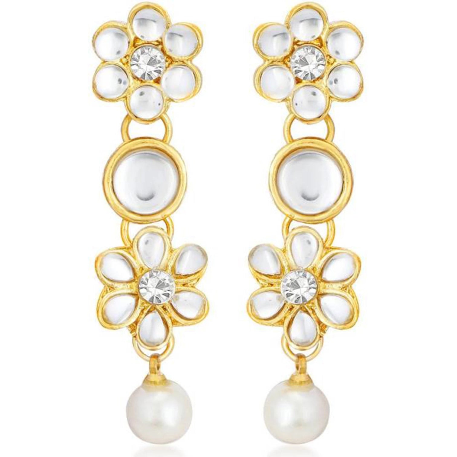 Alloy Jewel Set (White, Gold)