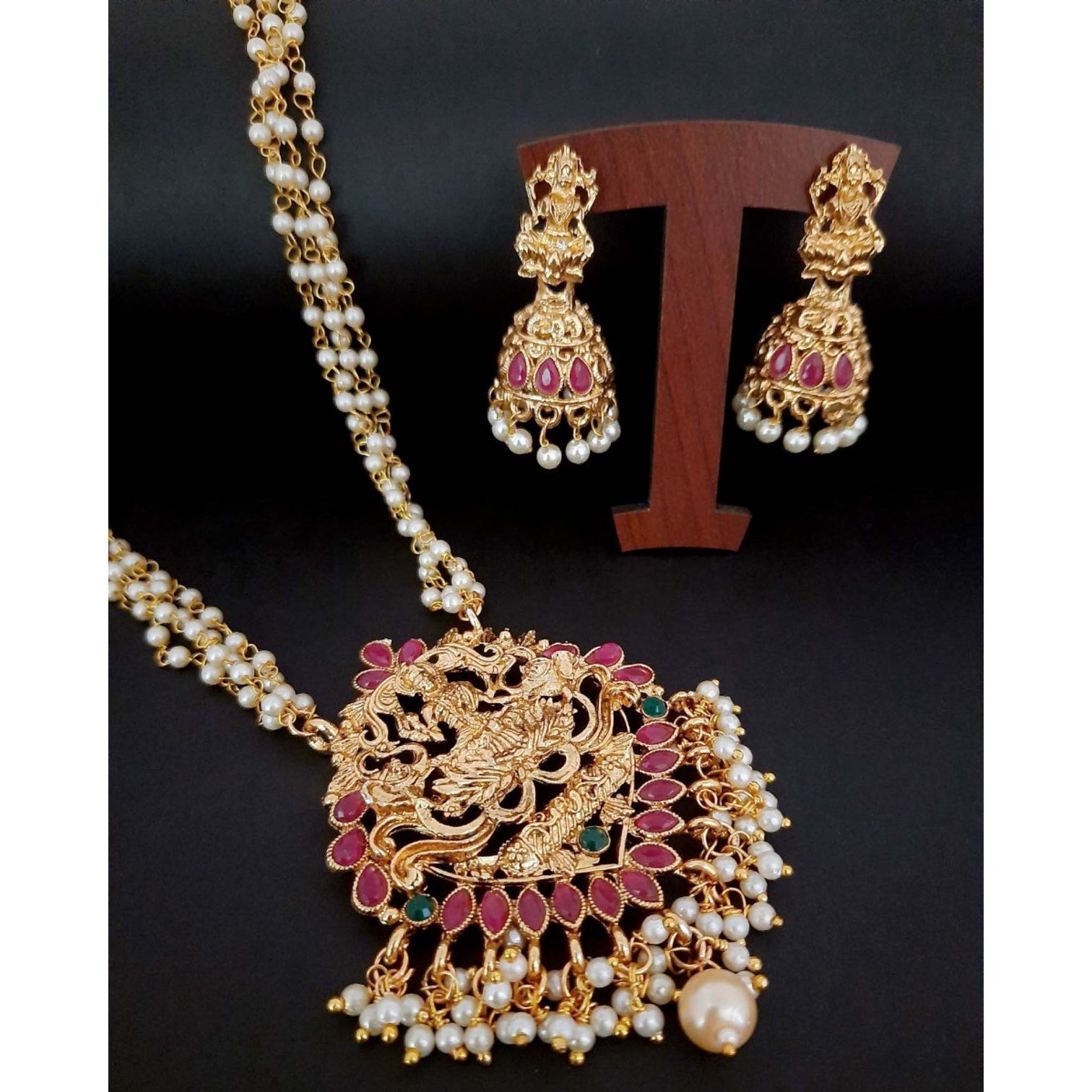 Alloy Gold-plated Jewel Set (Multicolor)