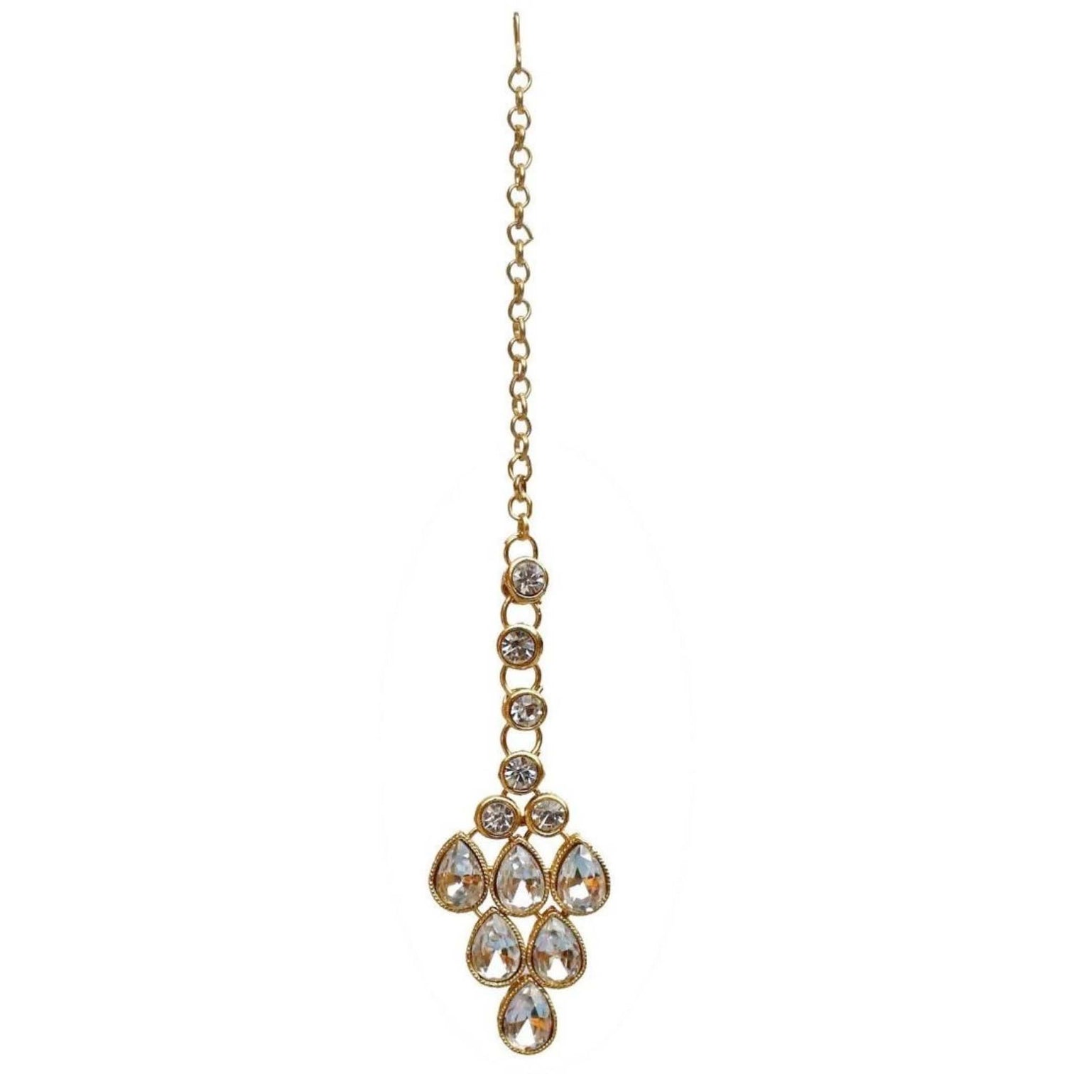 Alloy Gold-plated Jewel Set (White)