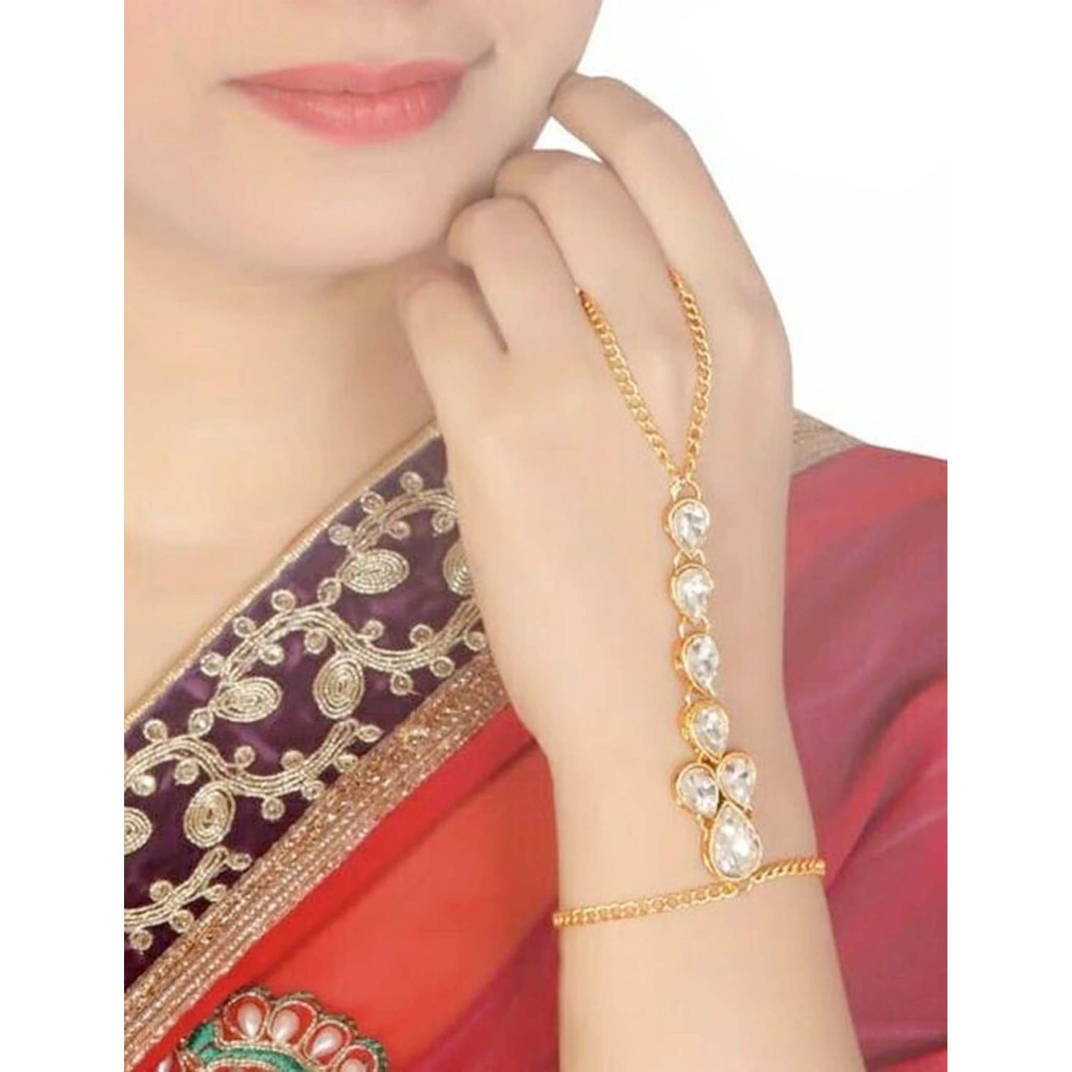 Alloy Gold-plated Ring Bracelet