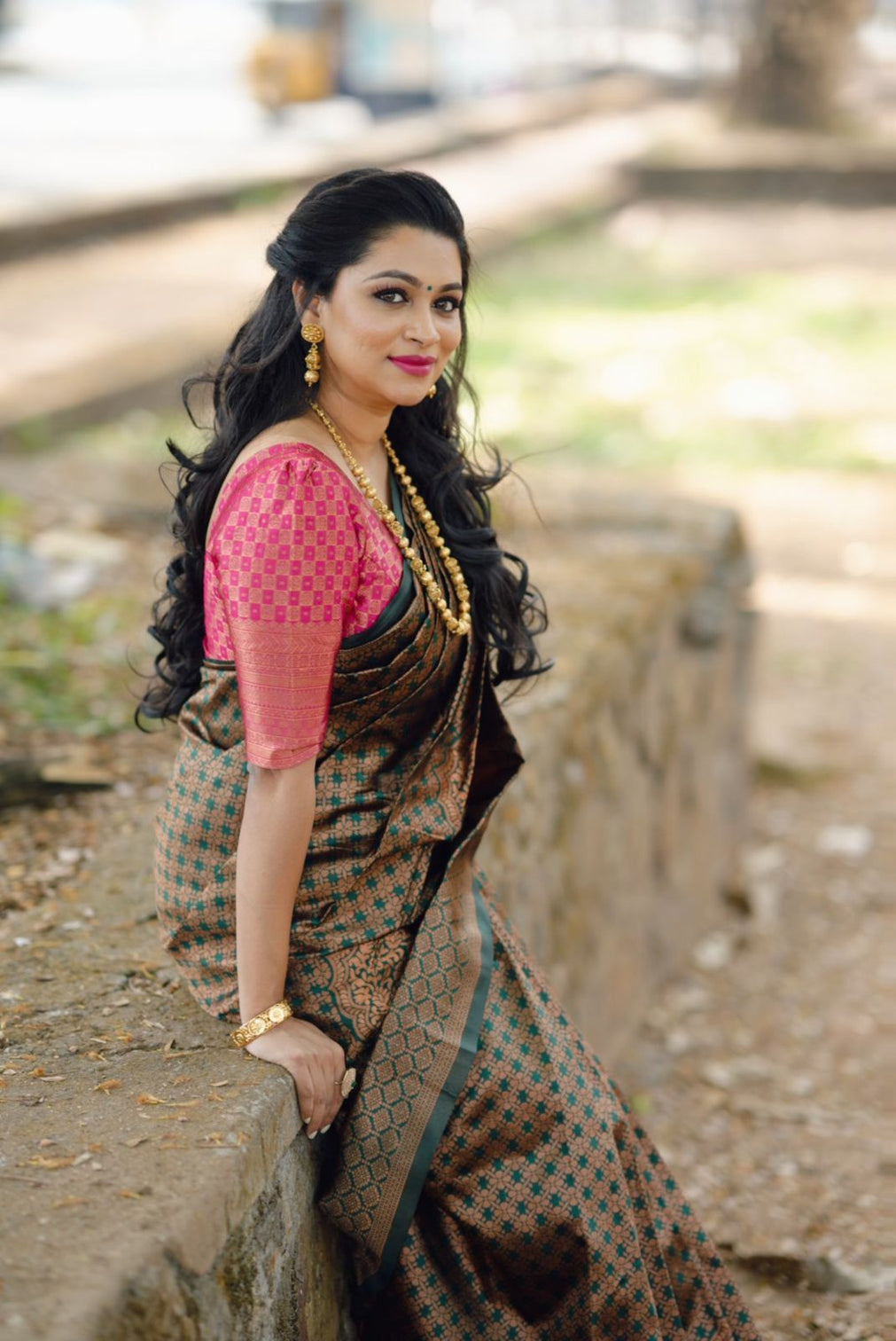 Excellent Green Soft Silk Saree With Ideal Blouse Piece