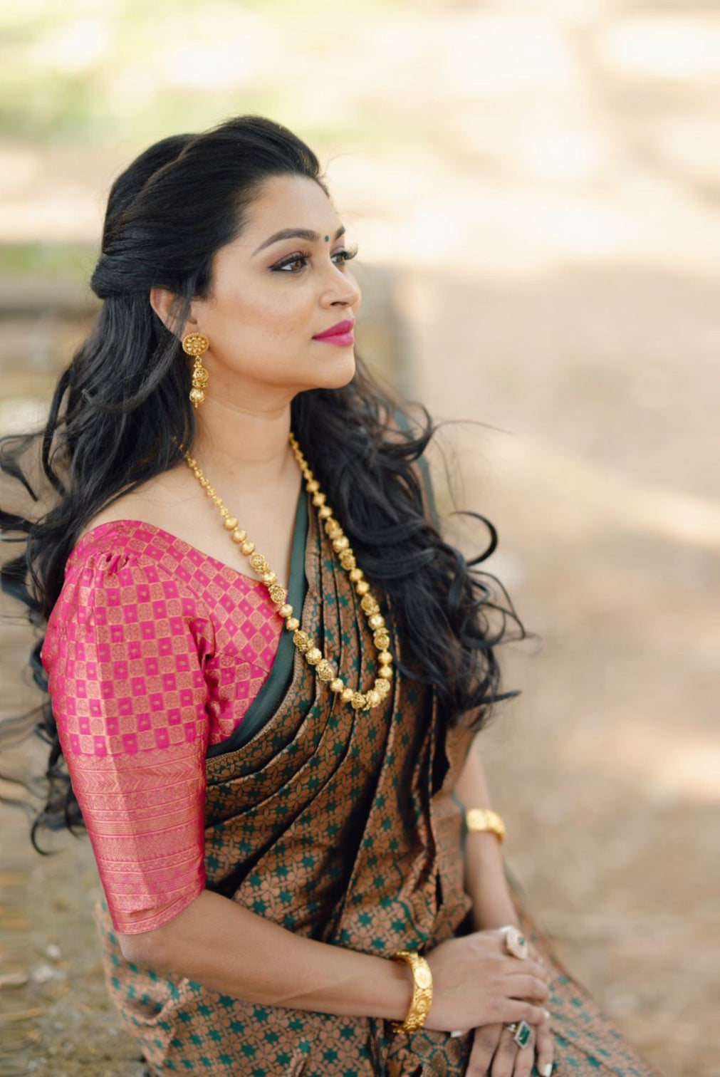 Excellent Green Soft Silk Saree With Ideal Blouse Piece