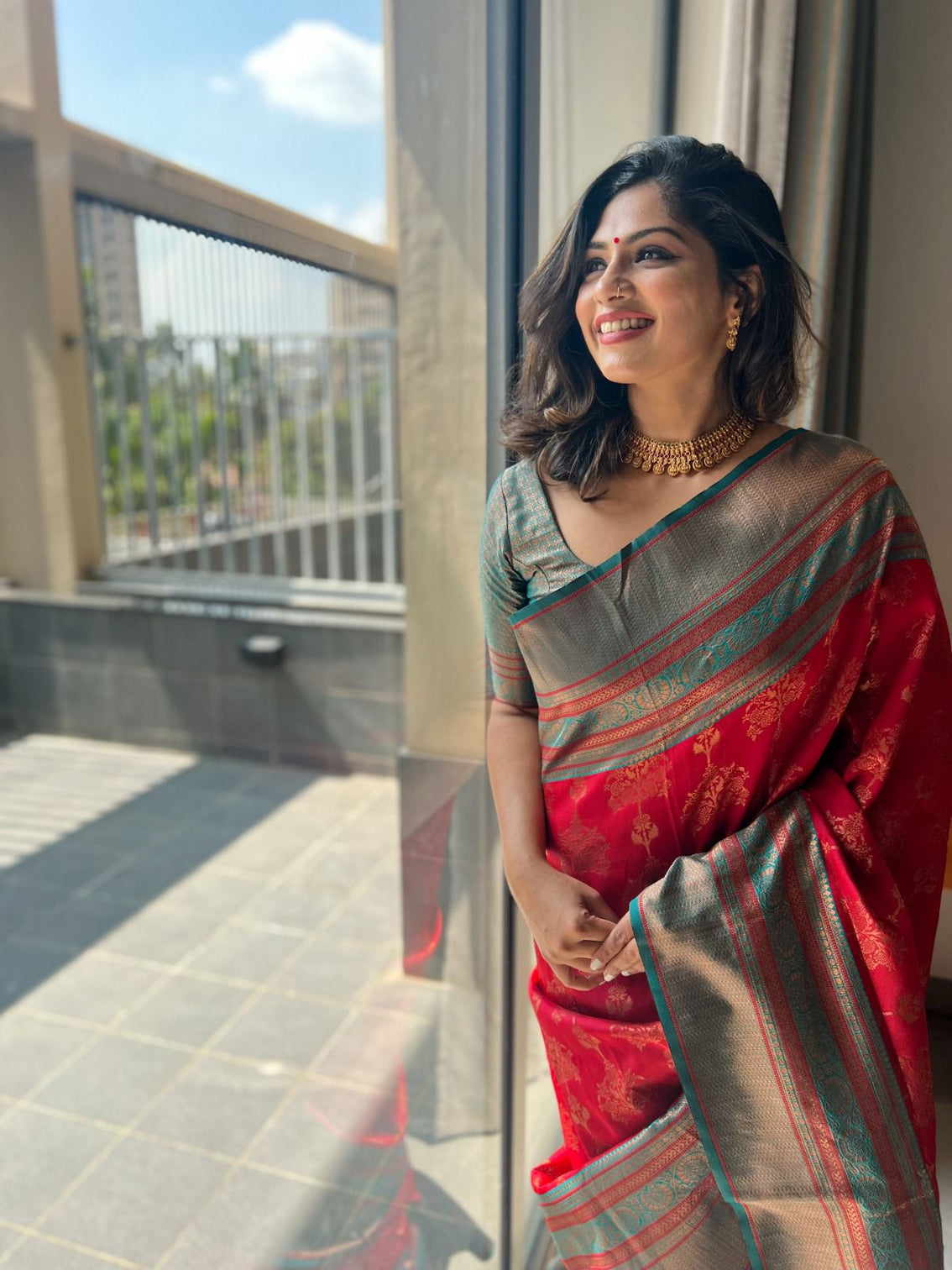 Prettiest Maroon Soft Banarasi Silk Saree With Hypnotic Blouse Piece